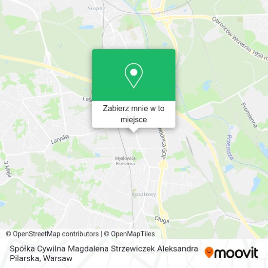 Mapa Spółka Cywilna Magdalena Strzewiczek Aleksandra Pilarska