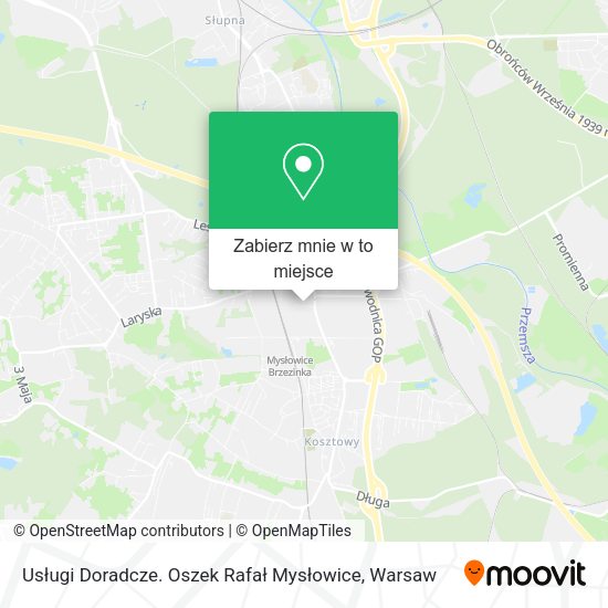 Mapa Usługi Doradcze. Oszek Rafał Mysłowice