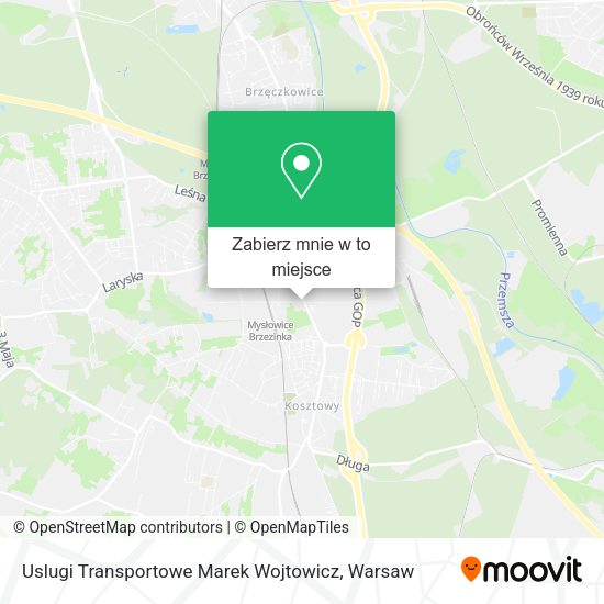 Mapa Uslugi Transportowe Marek Wojtowicz