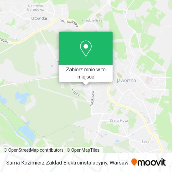 Mapa Sarna Kazimierz Zakład Elektroinstalacyjny