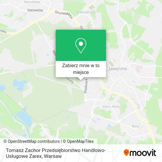 Mapa Tomasz Zachor Przedsiębiorstwo Handlowo-Usługowe Zarex