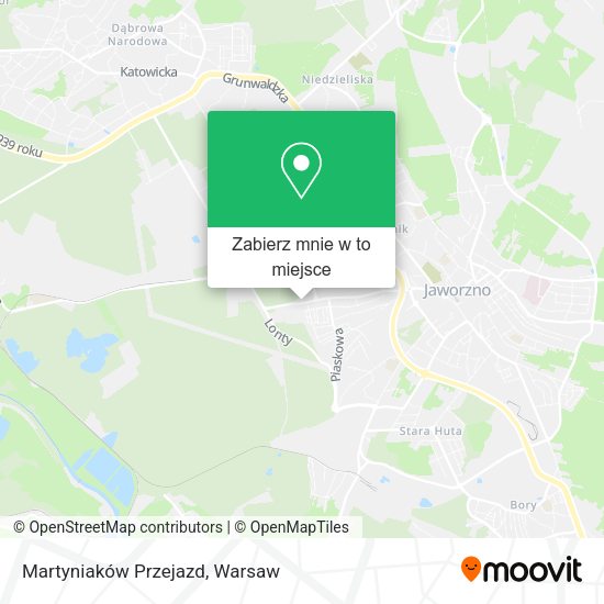 Mapa Martyniaków Przejazd