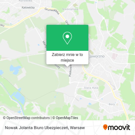 Mapa Nowak Jolanta Biuro Ubezpieczeń