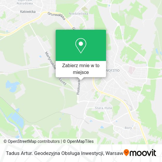 Mapa Tadus Artur. Geodezyjna Obsługa Inwestycji