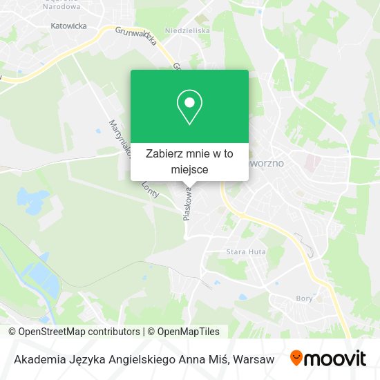 Mapa Akademia Języka Angielskiego Anna Miś