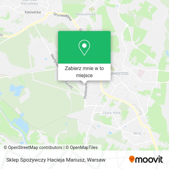 Mapa Sklep Spożywczy Hacieja Mariusz