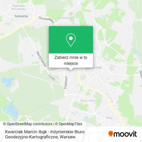 Mapa Kwarciak Marcin Ibgk - Inżynierskie Biuro Geodezyjno-Kartograficzne