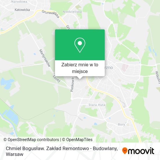 Mapa Chmiel Bogusław. Zakład Remontowo - Budowlany