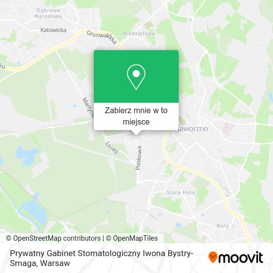 Mapa Prywatny Gabinet Stomatologiczny Iwona Bystry-Smaga