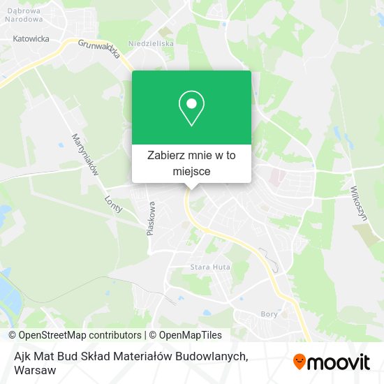 Mapa Ajk Mat Bud Skład Materiałów Budowlanych