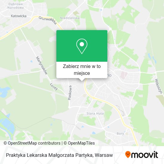 Mapa Praktyka Lekarska Małgorzata Partyka