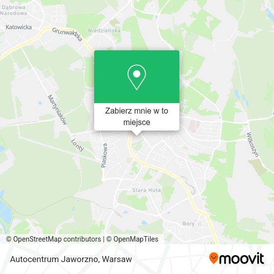 Mapa Autocentrum Jaworzno