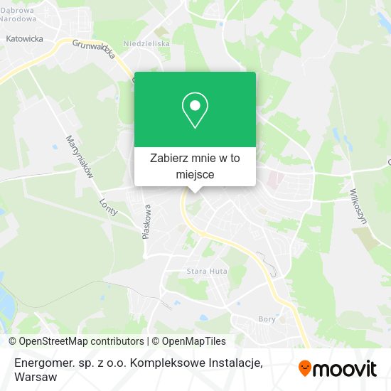 Mapa Energomer. sp. z o.o. Kompleksowe Instalacje