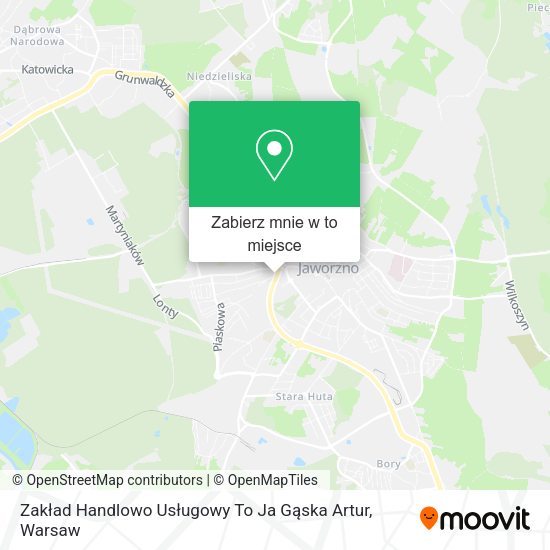 Mapa Zakład Handlowo Usługowy To Ja Gąska Artur