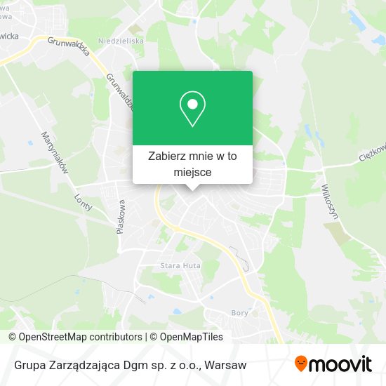 Mapa Grupa Zarządzająca Dgm sp. z o.o.