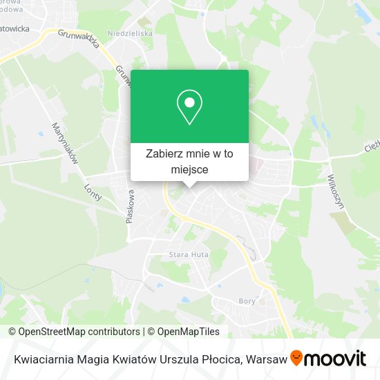 Mapa Kwiaciarnia Magia Kwiatów Urszula Płocica