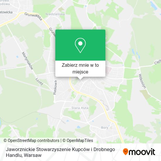 Mapa Jaworznickie Stowarzyszenie Kupców i Drobnego Handlu