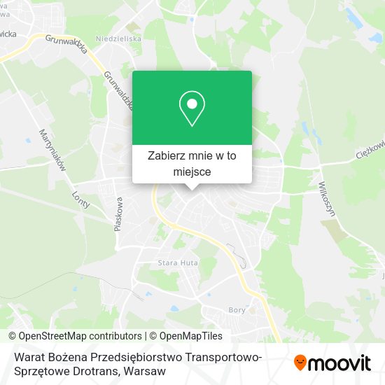 Mapa Warat Bożena Przedsiębiorstwo Transportowo-Sprzętowe Drotrans