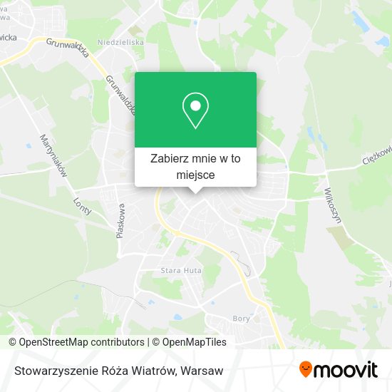 Mapa Stowarzyszenie Róża Wiatrów