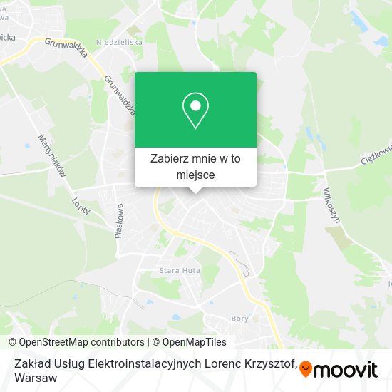 Mapa Zakład Usług Elektroinstalacyjnych Lorenc Krzysztof