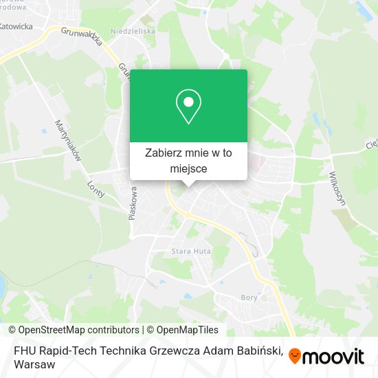 Mapa FHU Rapid-Tech Technika Grzewcza Adam Babiński