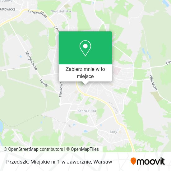 Mapa Przedszk. Miejskie nr 1 w Jaworznie