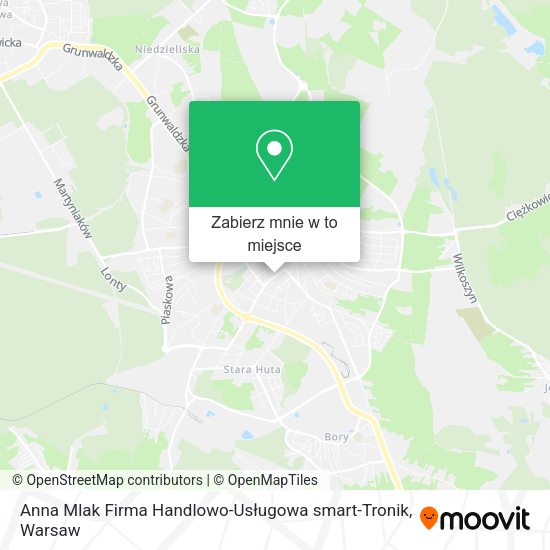 Mapa Anna Mlak Firma Handlowo-Usługowa smart-Tronik