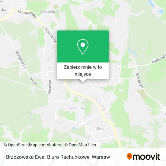 Mapa Brzozowska Ewa. Biuro Rachunkowe