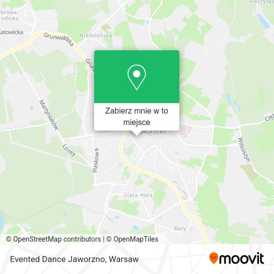 Mapa Evented Dance Jaworzno