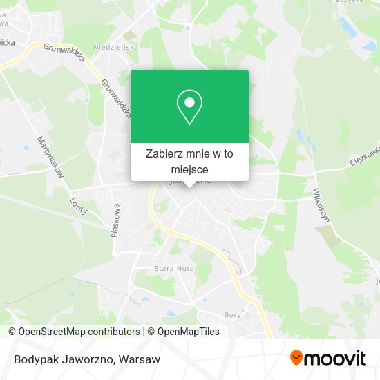 Mapa Bodypak Jaworzno