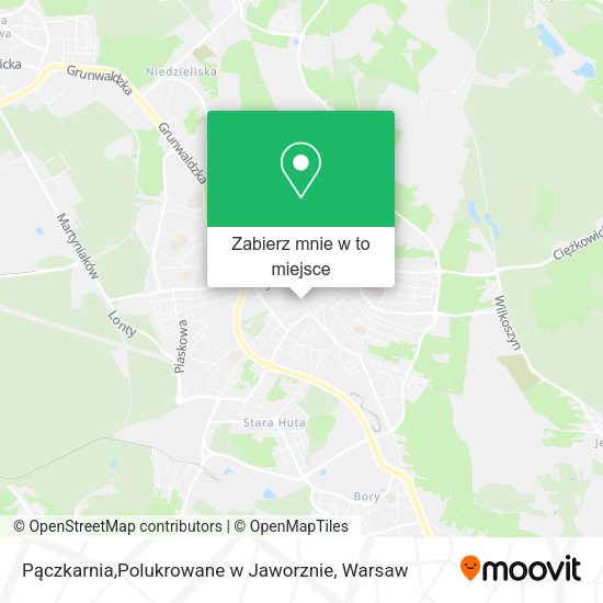 Mapa Pączkarnia,Polukrowane w Jaworznie