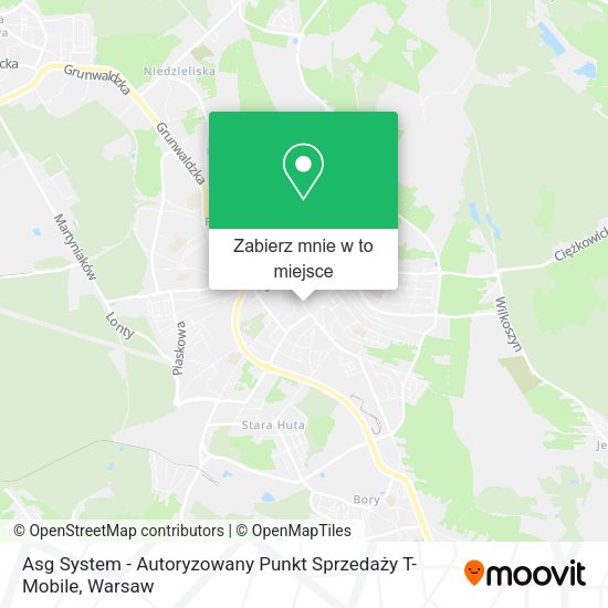 Mapa Asg System - Autoryzowany Punkt Sprzedaży T-Mobile