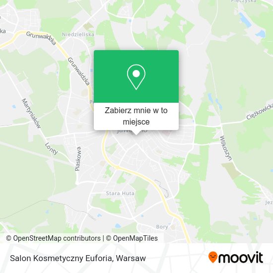 Mapa Salon Kosmetyczny Euforia