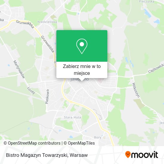 Mapa Bistro Magazyn Towarzyski