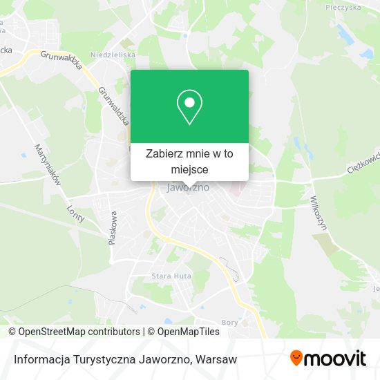 Mapa Informacja Turystyczna Jaworzno