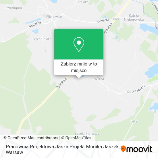 Mapa Pracownia Projektowa Jasza Projekt Monika Jaszek