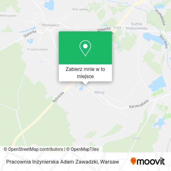 Mapa Pracownia Inżynierska Adam Zawadzki