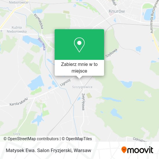 Mapa Matysek Ewa. Salon Fryzjerski