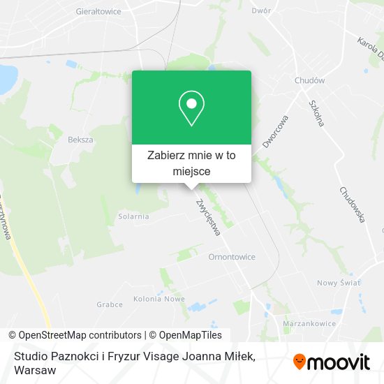 Mapa Studio Paznokci i Fryzur Visage Joanna Miłek