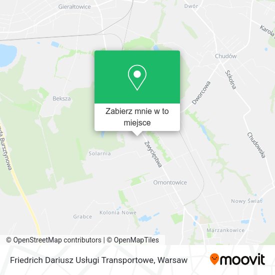 Mapa Friedrich Dariusz Usługi Transportowe