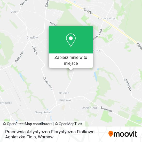 Mapa Pracownia Artystyczno-Florystyczna Fiołkowo Agnieszka Fiola