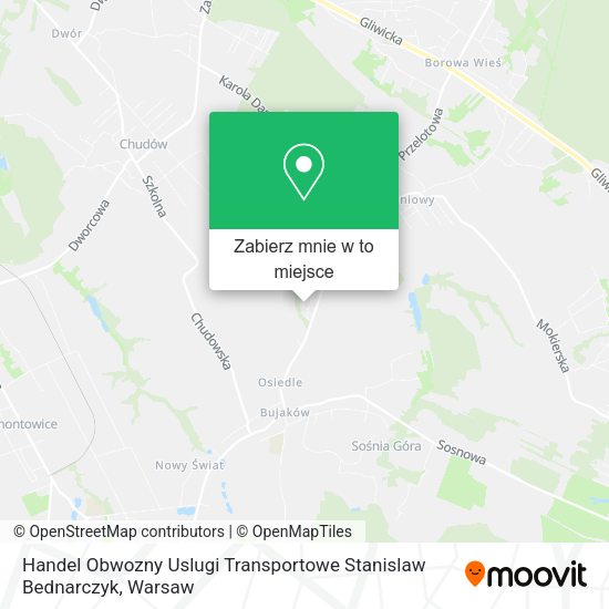 Mapa Handel Obwozny Uslugi Transportowe Stanislaw Bednarczyk