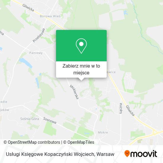 Mapa Usługi Księgowe Kopaczyński Wojciech