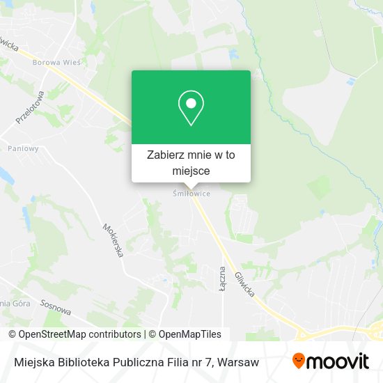 Mapa Miejska Biblioteka Publiczna Filia nr 7