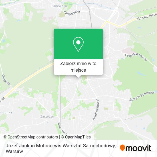 Mapa Józef Jankun Motoserwis Warsztat Samochodowy