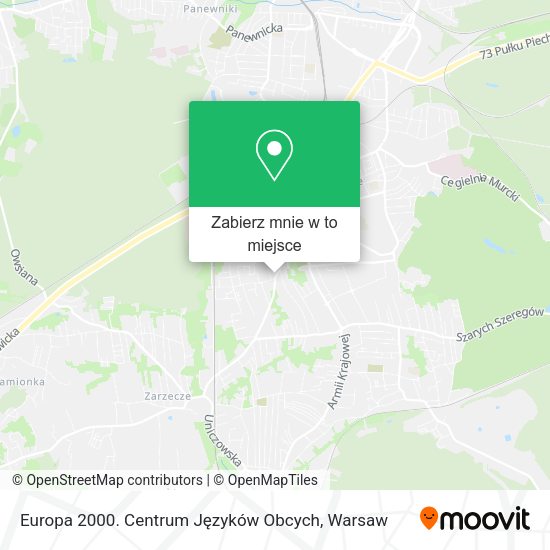 Mapa Europa 2000. Centrum Języków Obcych