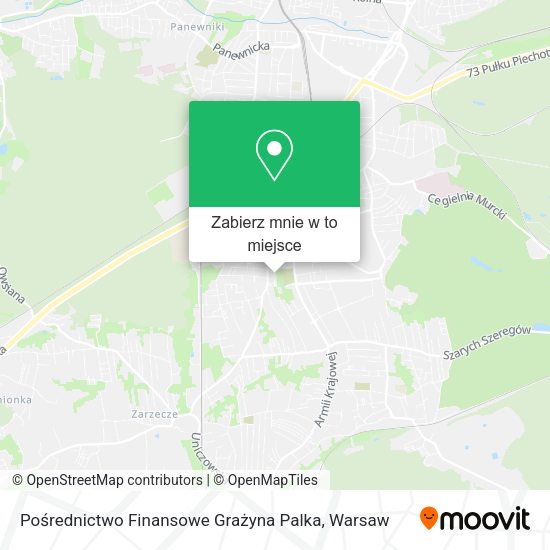 Mapa Pośrednictwo Finansowe Grażyna Palka