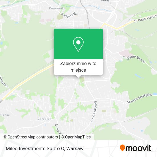 Mapa Mileo Investments Sp z o O