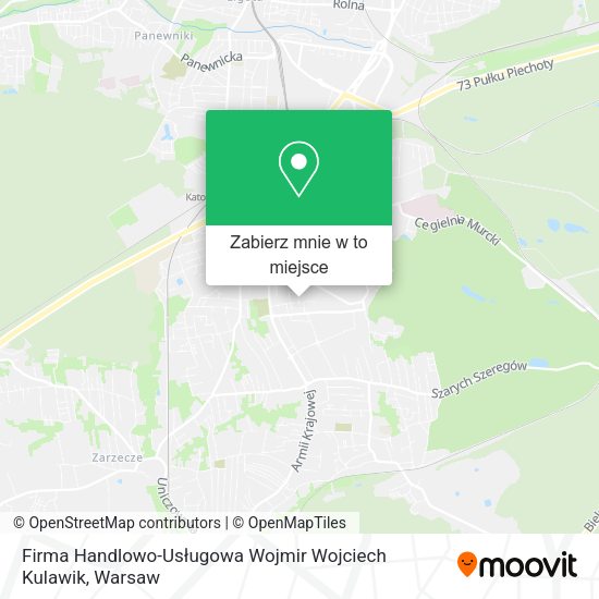 Mapa Firma Handlowo-Usługowa Wojmir Wojciech Kulawik