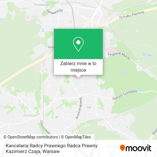 Mapa Kancelaria Radcy Prawnego Radca Prawny Kazimierz Czaja